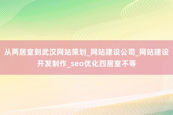 从两居室到武汉网站策划_网站建设公司_网站建设开发制作_seo优化四居室不等